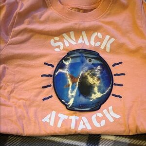 OshKosh B'gosh Snack Attack Tee - Peach and Blue